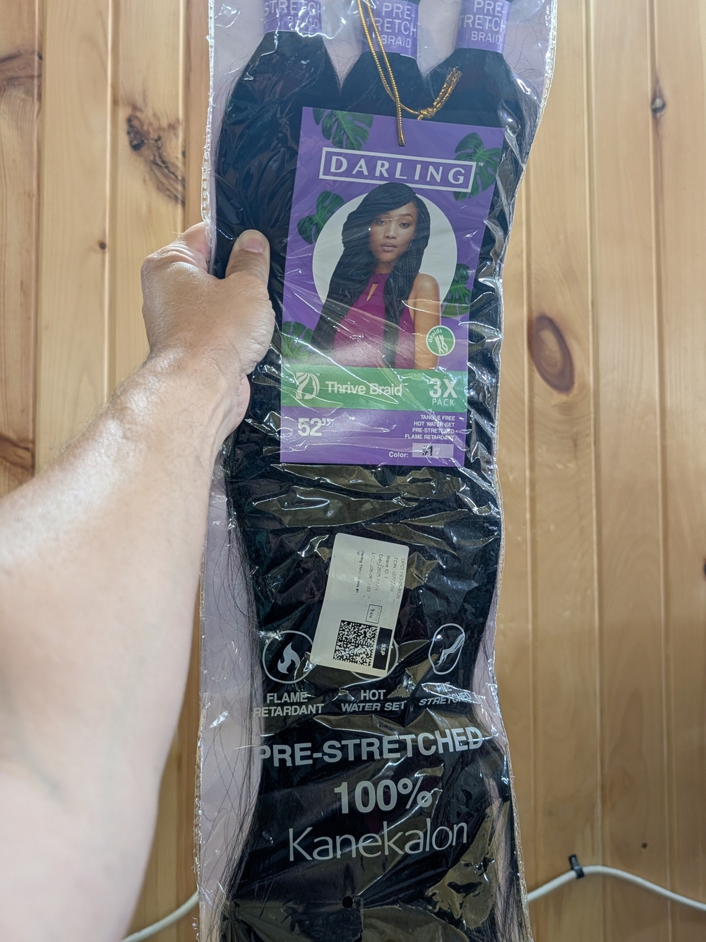 Darling Pre-Stretched Thrive Braid - Black